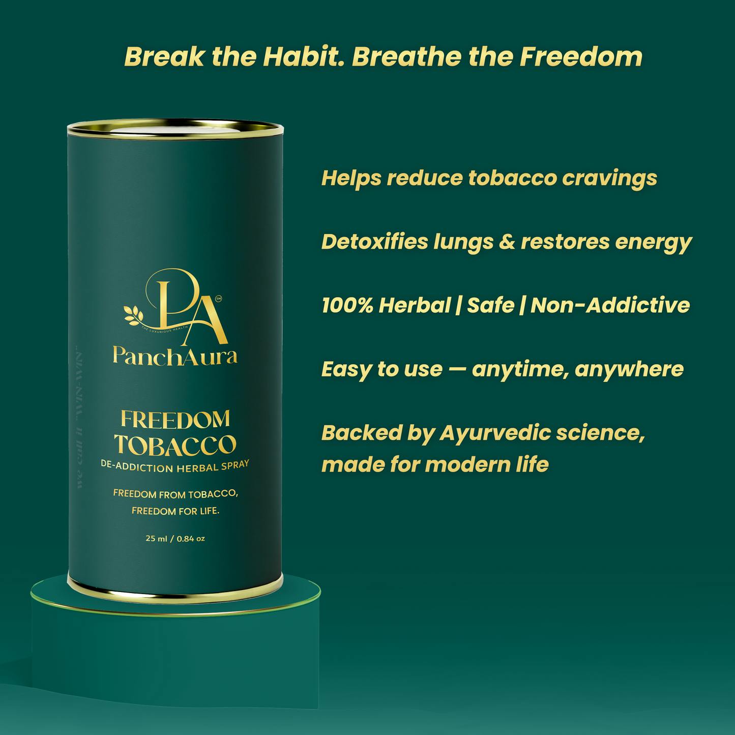 Freedom (Ayurvedic Tobacco De-Addiction Spray)
