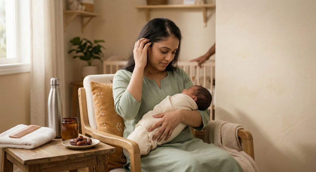 After Baby: Why New Moms Lose Hair & Energy — Practical, Gentle Recovery Steps