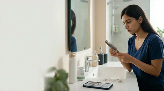 hair fall as a widespread issue across India and details urban stressors like pollution, lifestyle habits, and nutritional deficiencies affecting hair health.