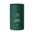 Green container of PanchAura Brain Booster on a white background