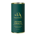 Green cylindrical canister with gold lid and 'PanchAura' branding on a white background