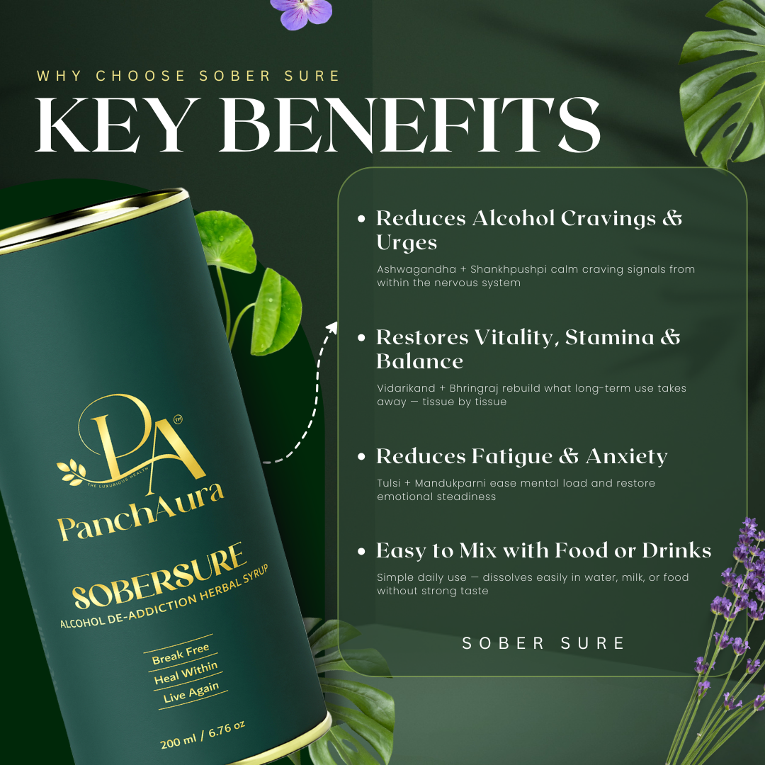 Sober Sure (Ayurvedic Support for Reducing Alcohol Cravings)